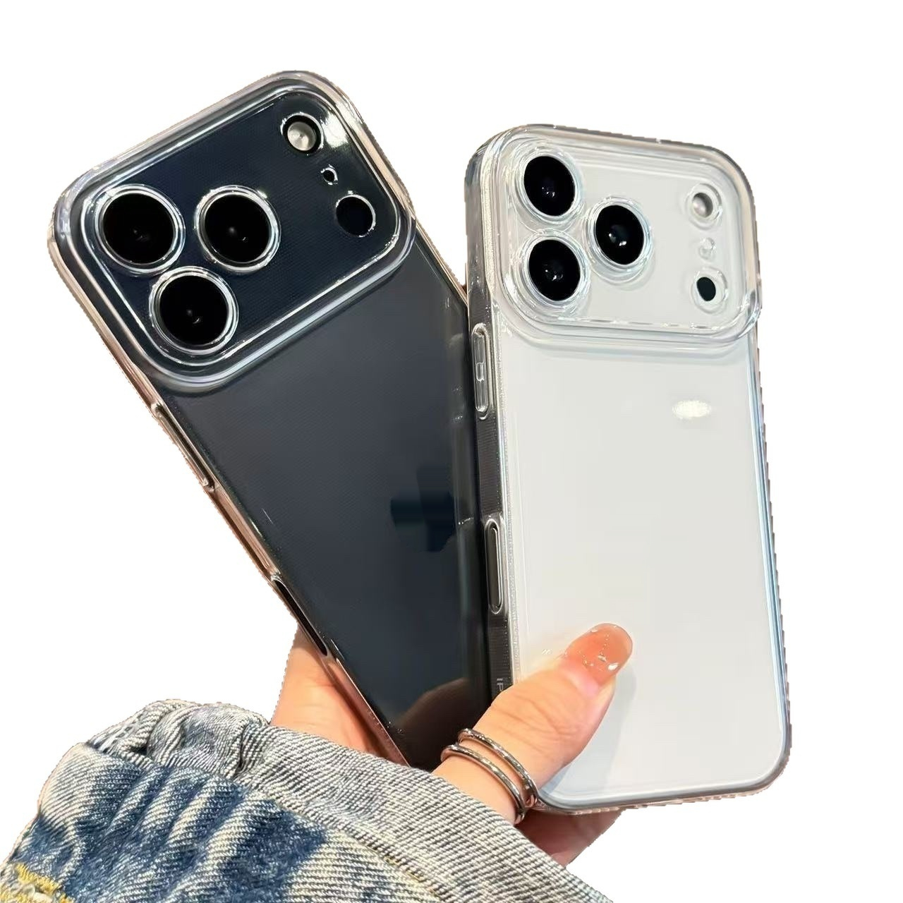 Simple Solid-color Shatter-resistant Transparent 16 Case