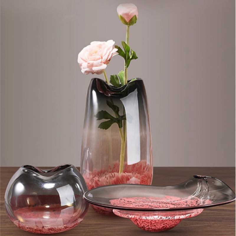 High-end Light-luxury Stained-glass Vase In A  Gradient