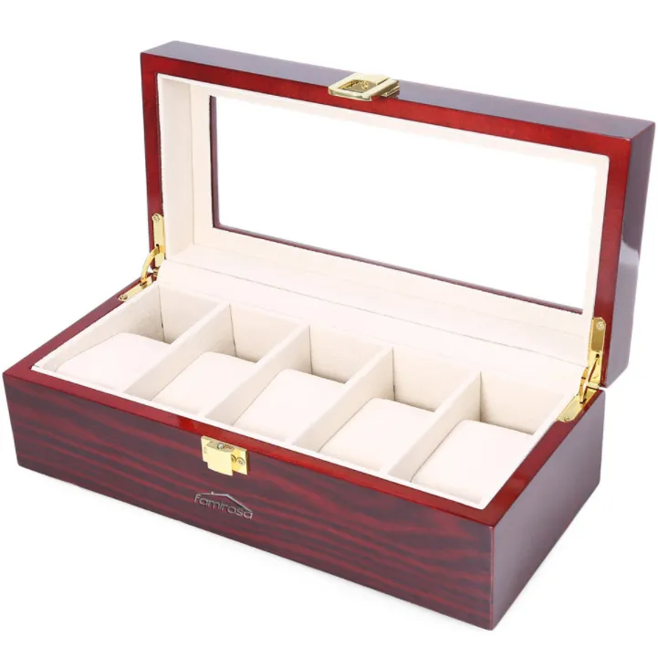 Bright Paint 5-grid Watch Storage Display Box