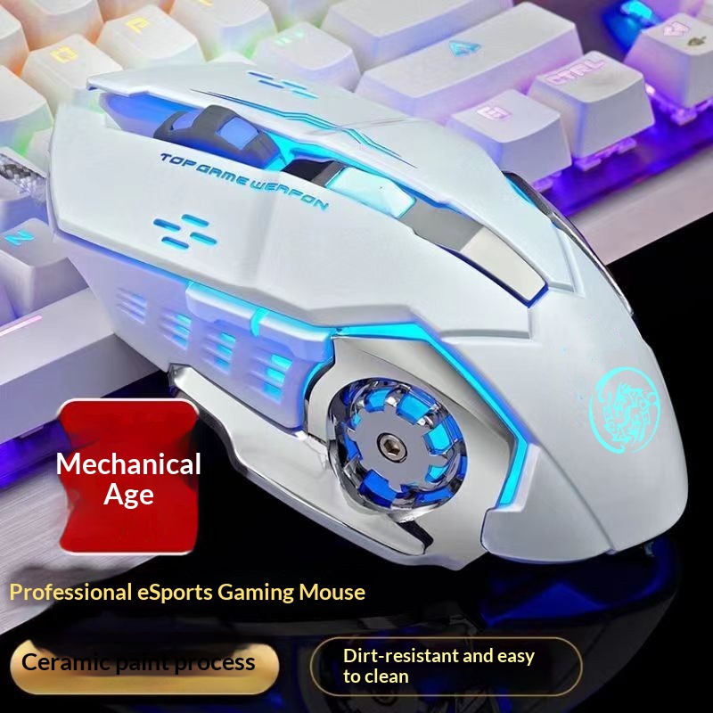 Wired Gaming Mouse, Wireless Bluetooth Charging For Laptops