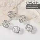 12 Zodiac Sign Nail Art Accessories Alloy Rhinestone 3D Nail Stickers For DIY Nail Decorations view 7