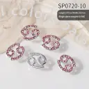 12 Zodiac Sign Nail Art Accessories Alloy Rhinestone 3D Nail Stickers For DIY Nail Decorations view 3