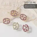 12 Zodiac Sign Nail Art Accessories Alloy Rhinestone 3D Nail Stickers For DIY Nail Decorations view 6