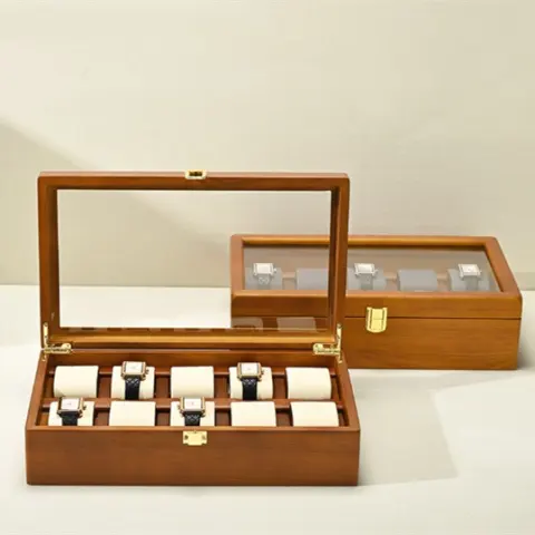High-end Solid-wood Watch Storage Box for Collecting and Displaying
