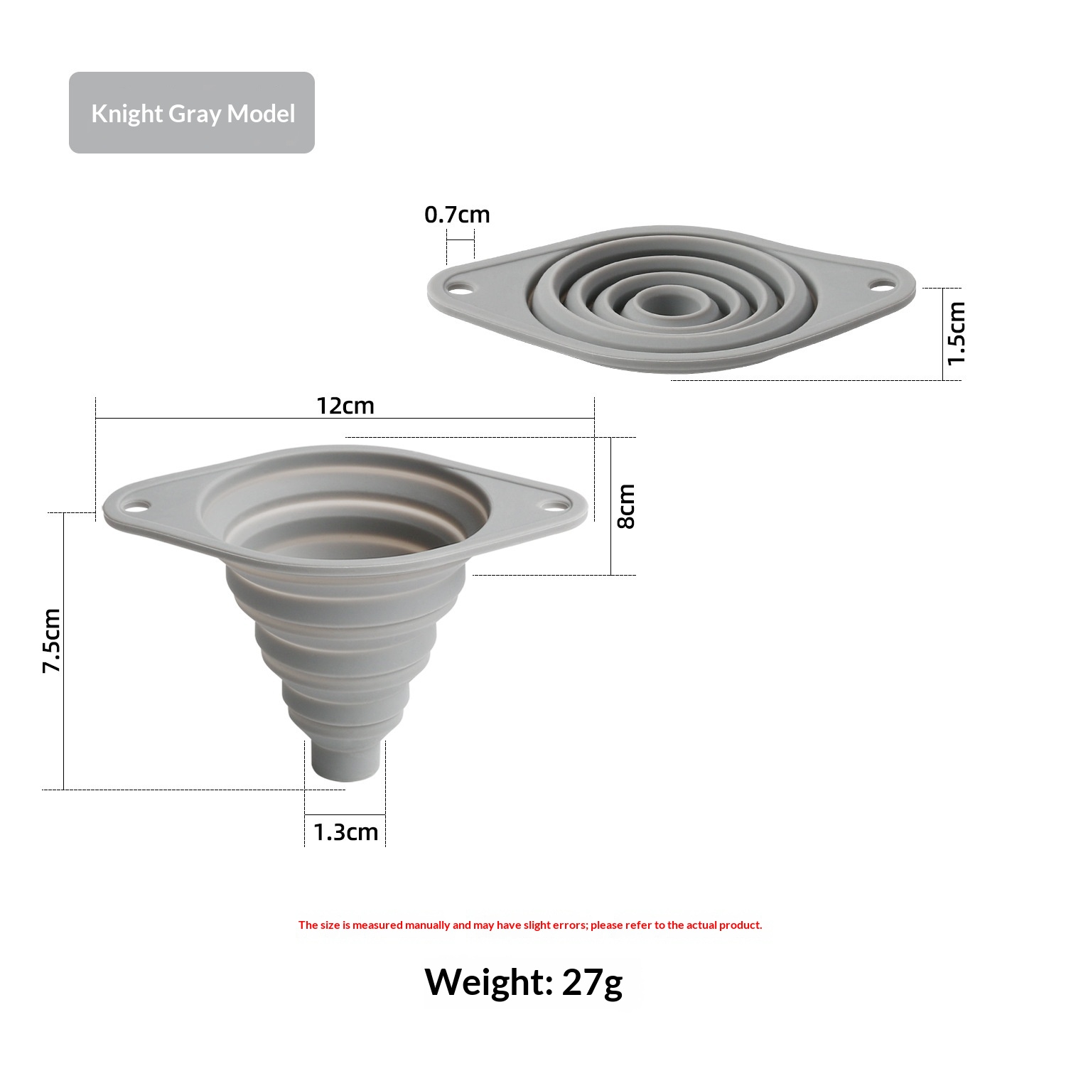 Household Kitchen Long-neck Plastic Funnel With Large And Small Diameters