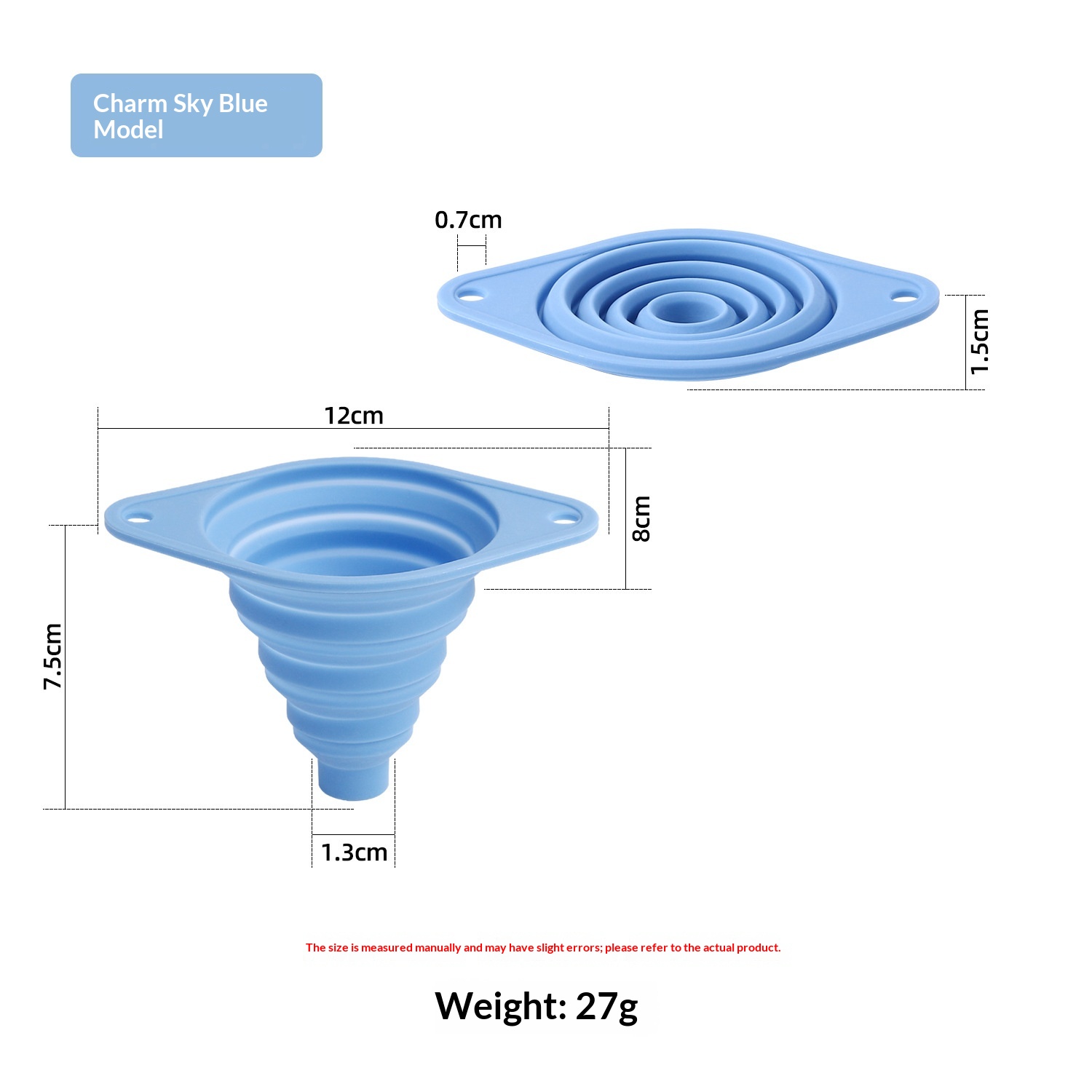 Household Kitchen Long-neck Plastic Funnel With Large And Small Diameters