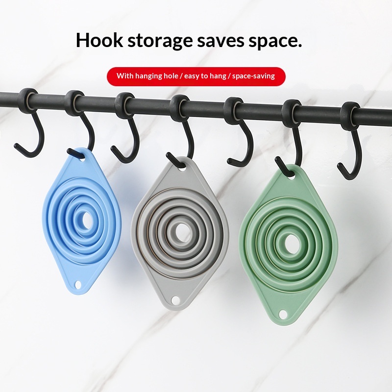 Household Kitchen Long-neck Plastic Funnel With Large And Small Diameters