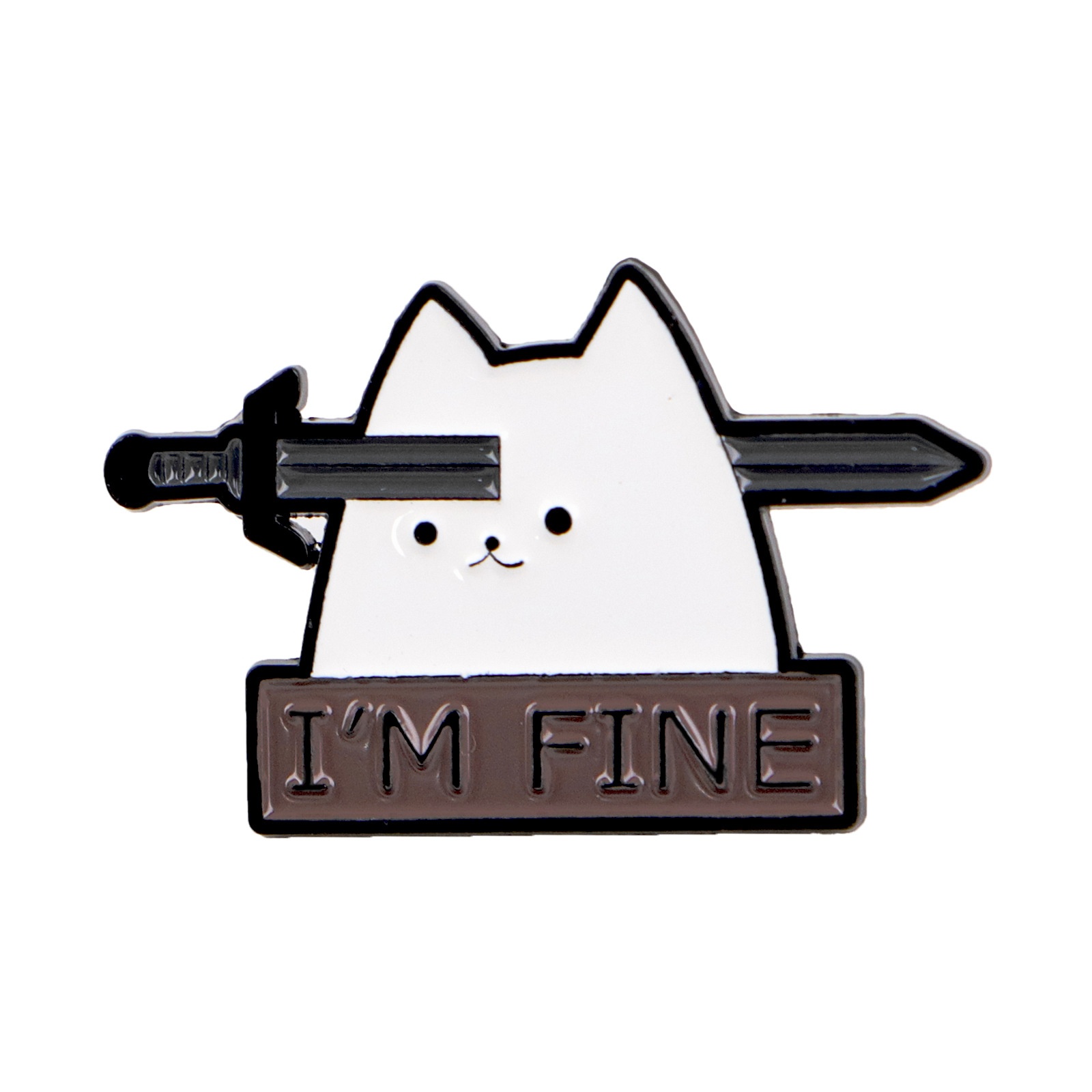 Cat Mi Quotes Brooch Badge For Clothing And Backpacks Stylish Accessories