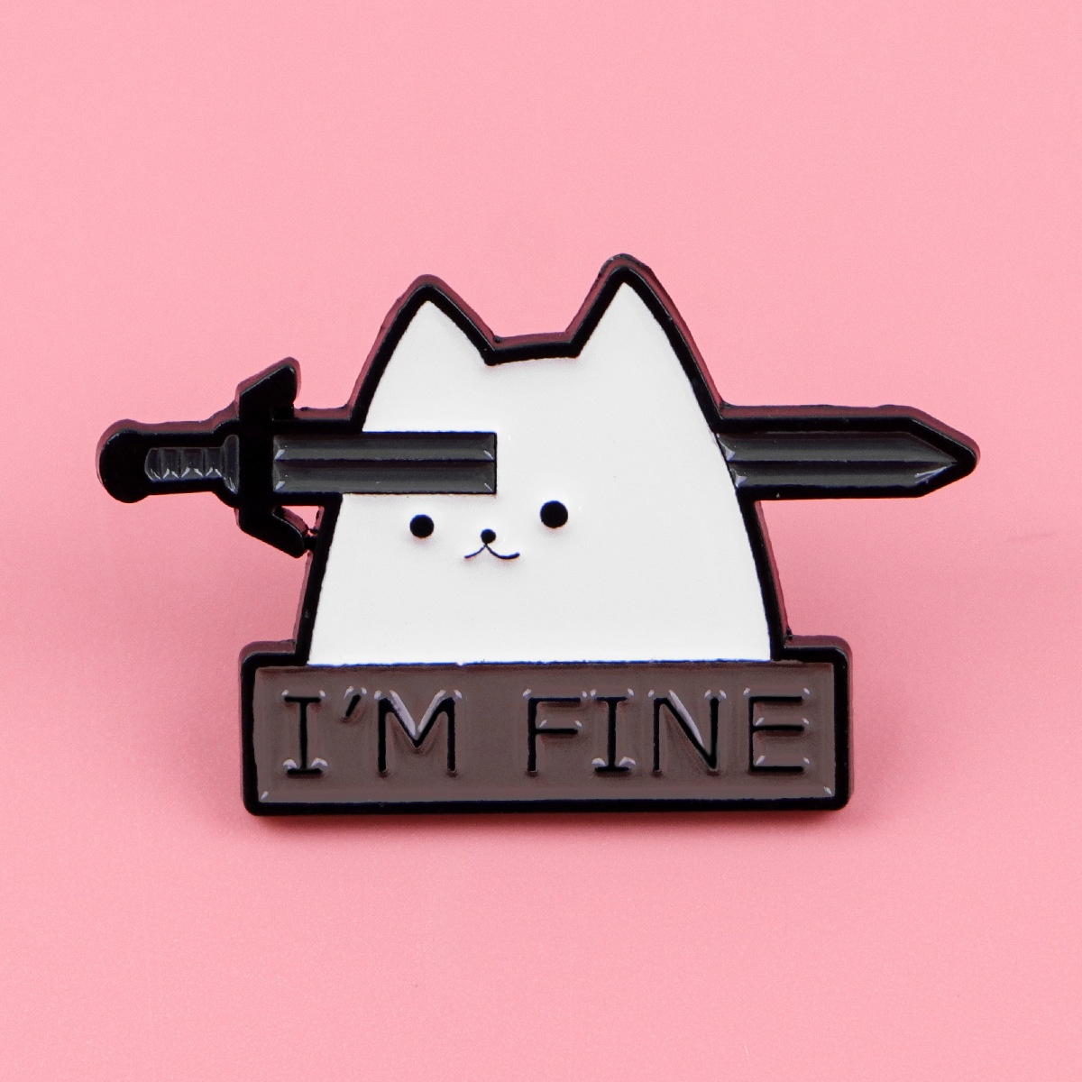 Cat Mi Quotes Brooch Badge For Clothing And Backpacks Stylish Accessories