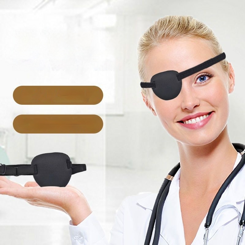 Full-coverage Eye Patch For Correcting Strabismus Pirate-style Light-blocking Eye Mask