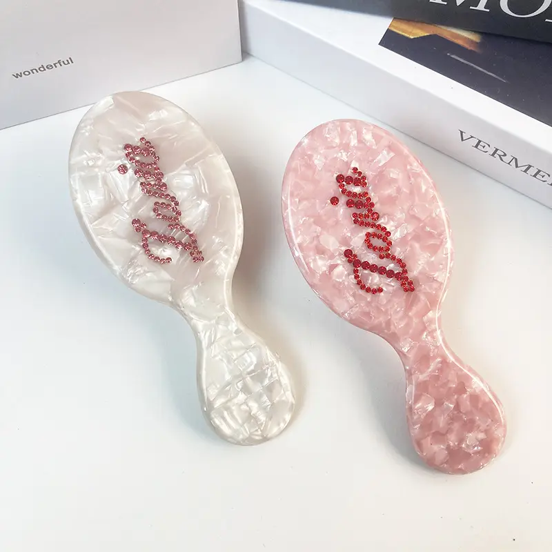 Simple Colorful Acetate Air Cushion Hair Comb