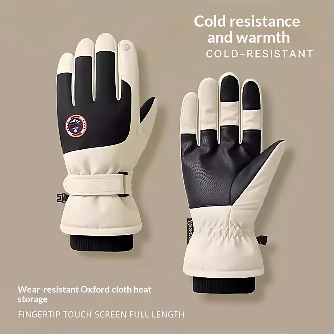 Winter Fleece-Lined Thermal Touchscreen Ski Gloves