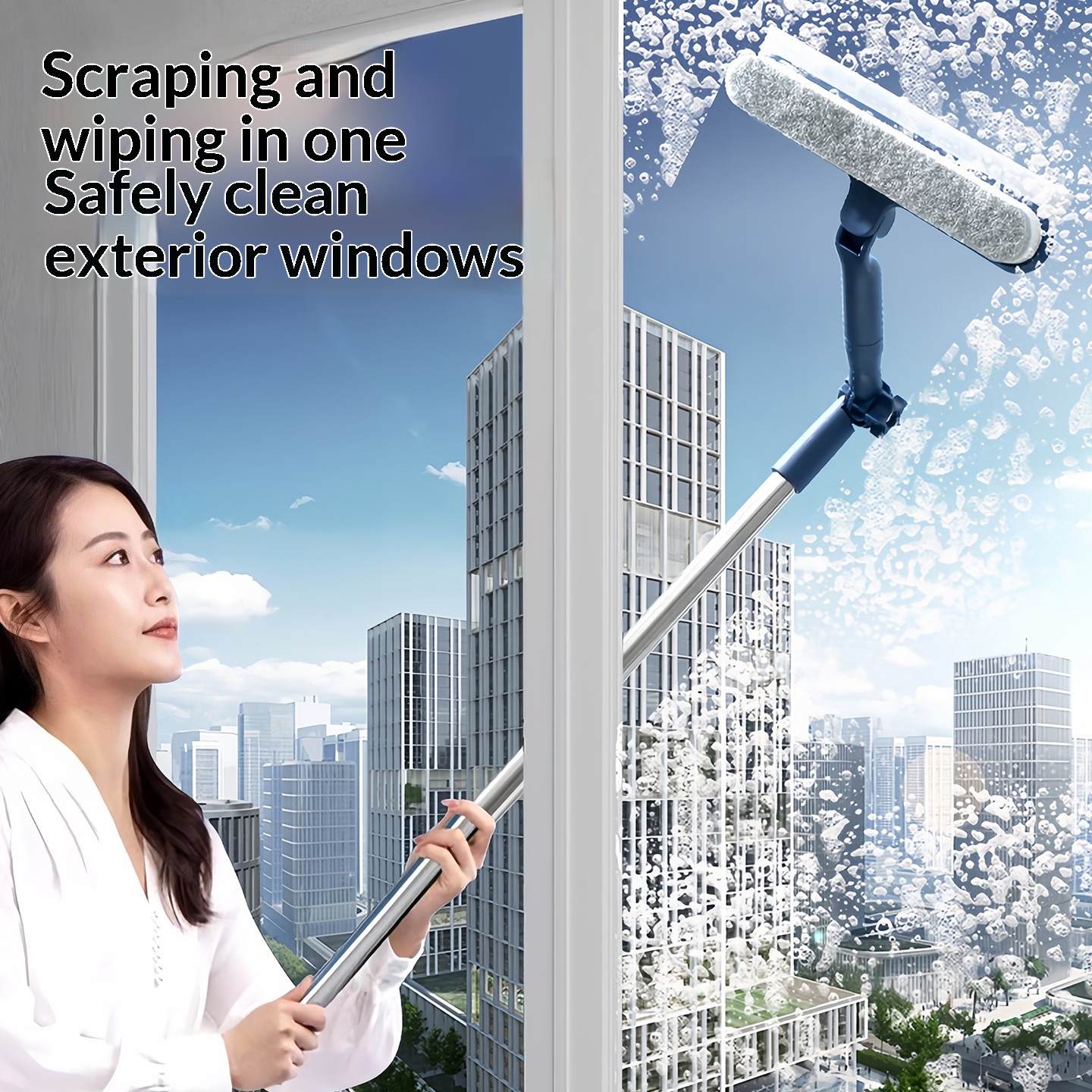 Double-sided Window-cleaning Brush For Housekeeping And Cleaning