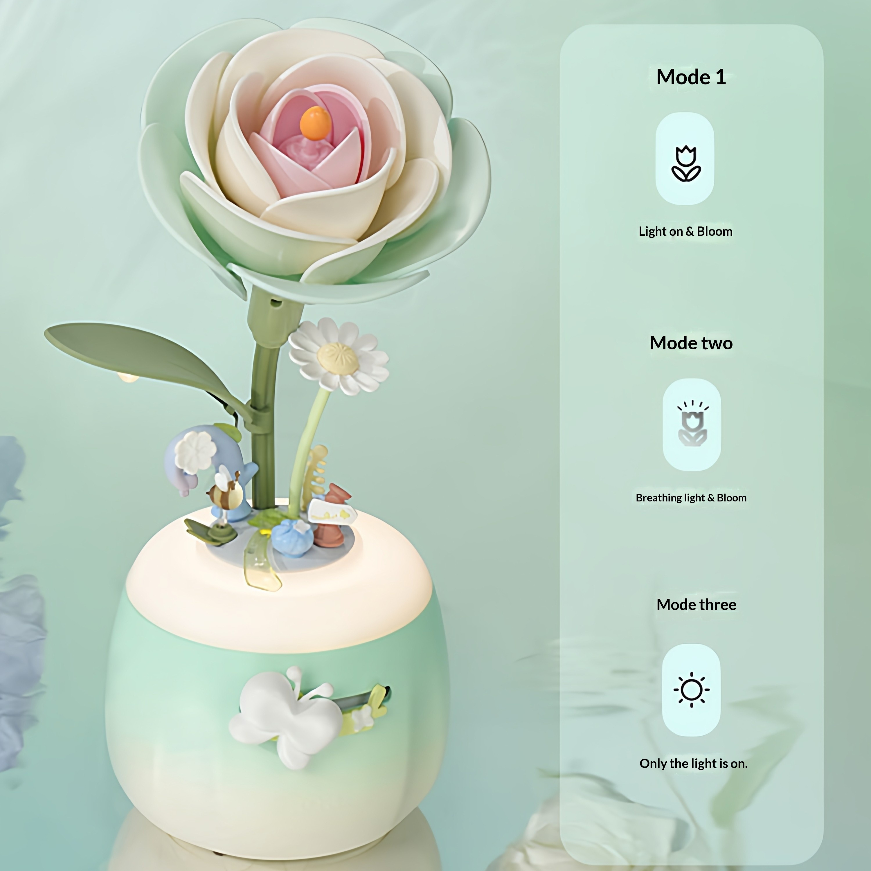Handmade DIY Gift Building Block Flowers