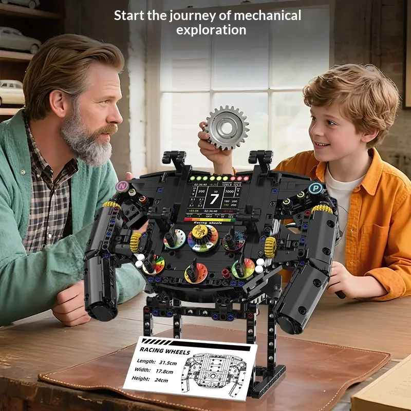 Creative Building Blocks For A Formula Racing Car Steering Wheel
