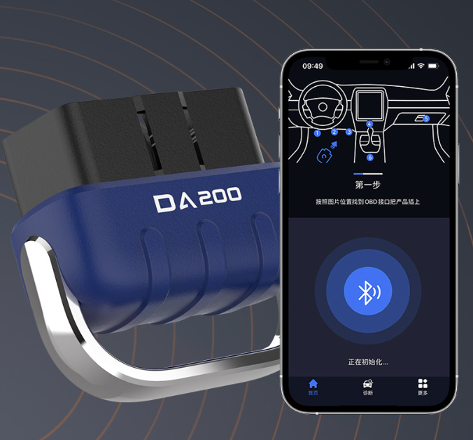 Bluetooth OBD2 Vehicle Diagnostic Instrument