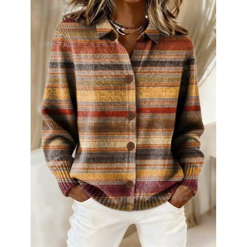 Womens Loose-Fit Long-Sleeve Shirt With A Bold Colorful Plaid Print 5b8549f4 9a05 44bb 9a2f B33ba01a23ba