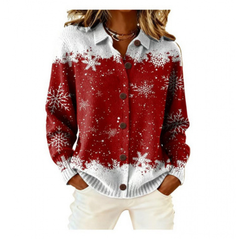 Womens Loose-Fit Long-Sleeve Shirt With A Bold Colorful Plaid Print A692a30f 3ec8 43e7 B819 59b82662d3ed