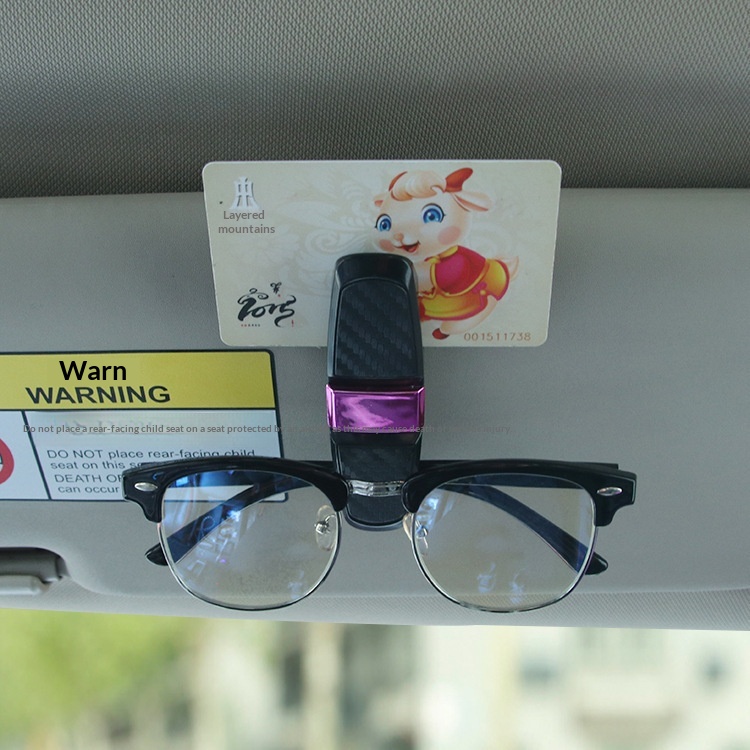 Multifunctional Car-mounted Glasses Clip Holder