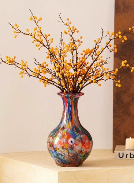 Handmade Glass Vase Decorative Ornament (vase-34.5x22x22CM)
