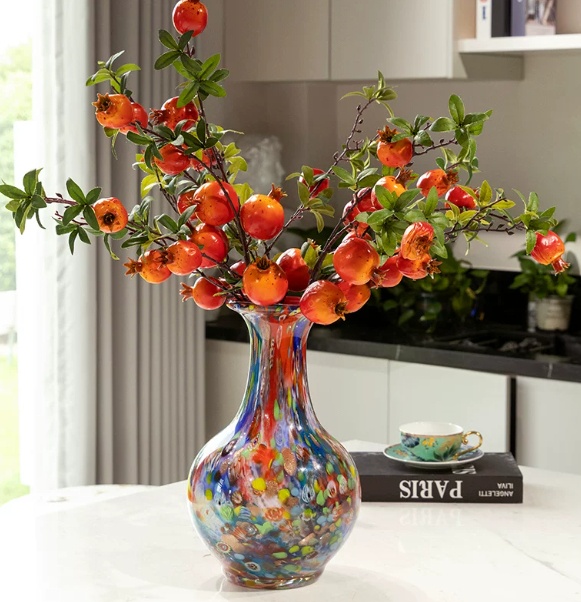 Handmade Glass Vase Decorative Ornament (vase-34.5x22x22CM)