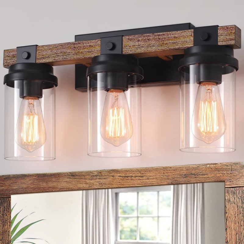 American Rustic Country-Style CorridorPassagewayBedroom Bedside Lamp