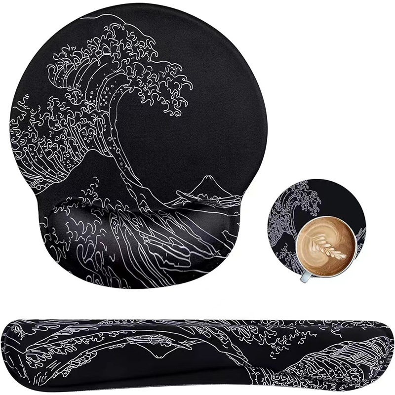 Tapis de souris avec repose-poignet en mousse — Confort optimal - image 6