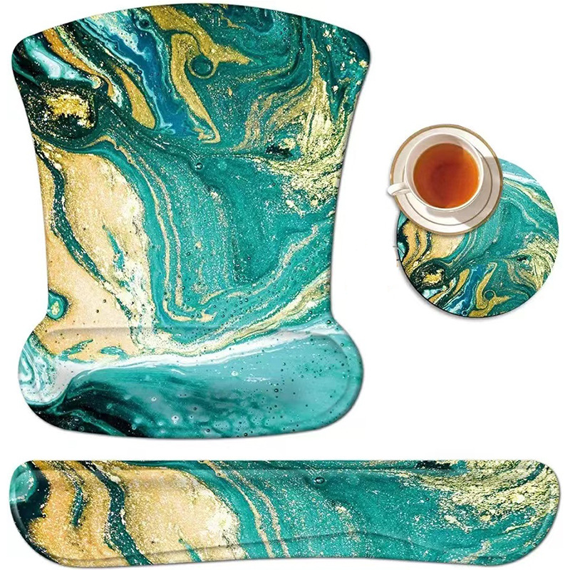 Tapis de souris avec repose-poignet en mousse — Confort optimal - image 3