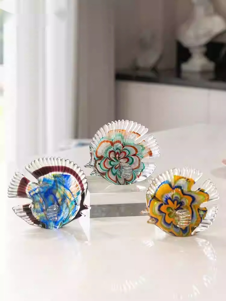 Glass Fish Ornament For The Living Room Or Entryway Home Decor Piece