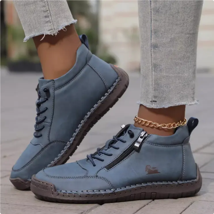 Handmade Stitching Female Soft Bottom Flat Shoes Casual