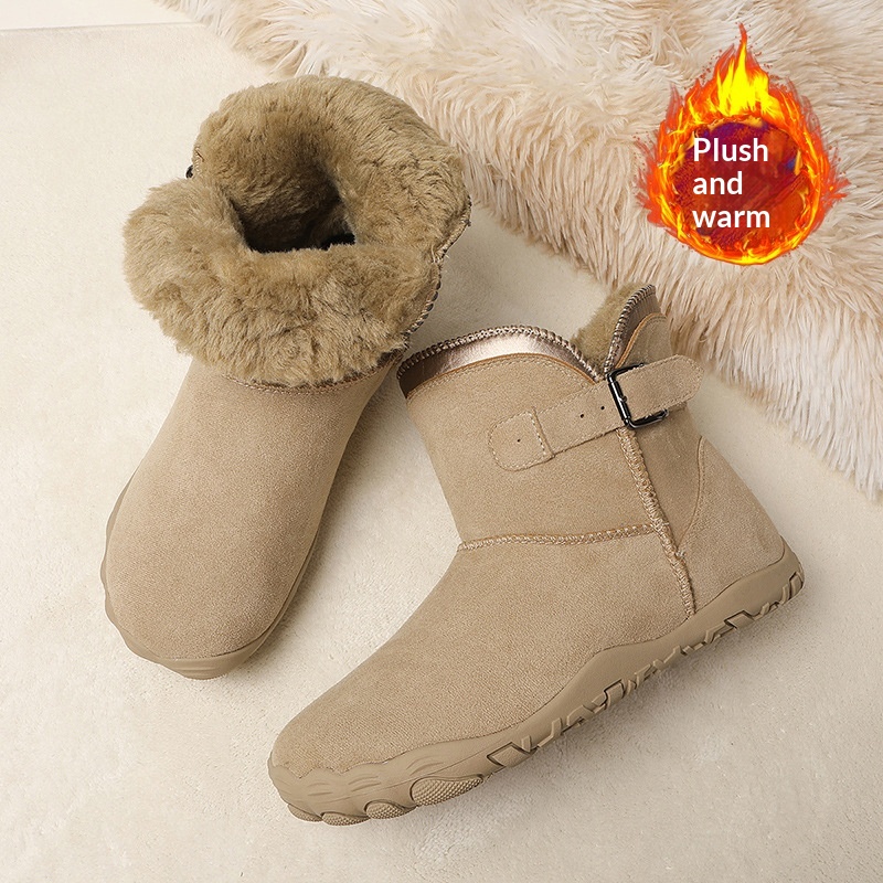 Leather Anti-Slip Five-Finger Shoes For Couples Wear-Resistant