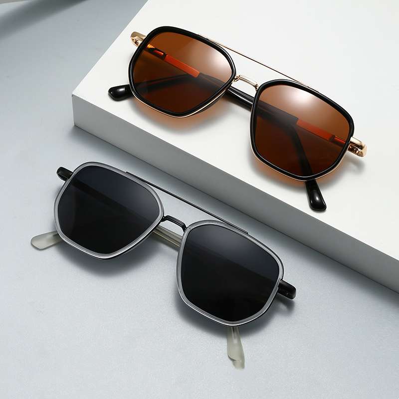 New UV-Protective Chanel-Style Metal Sunglasses For Men - Image 1