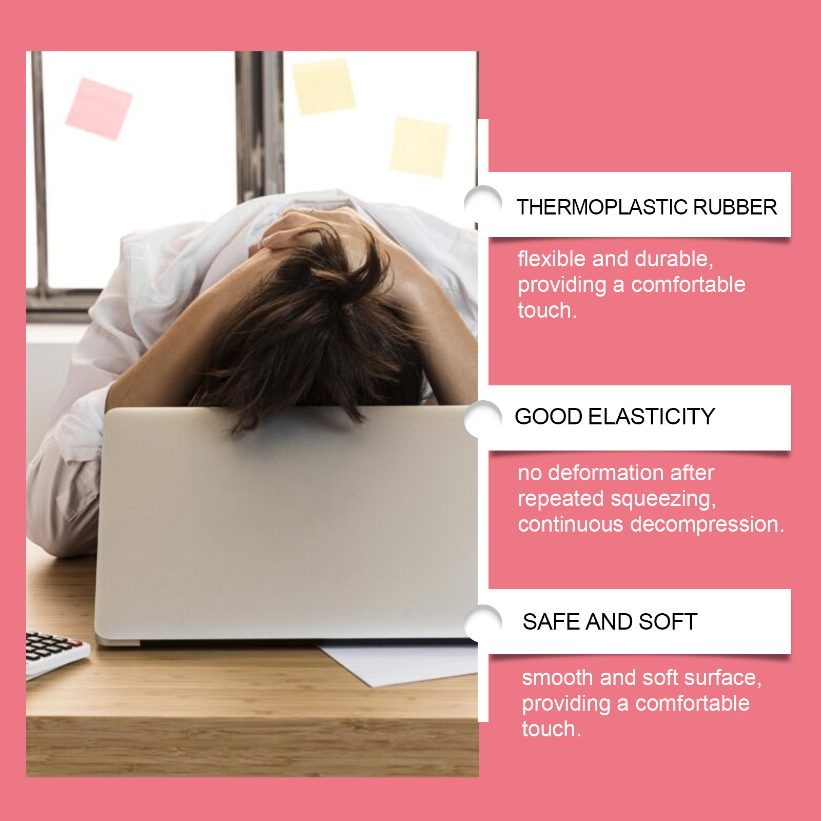 Cochon anti-stress à presser — Jouet de relaxation squishy 1