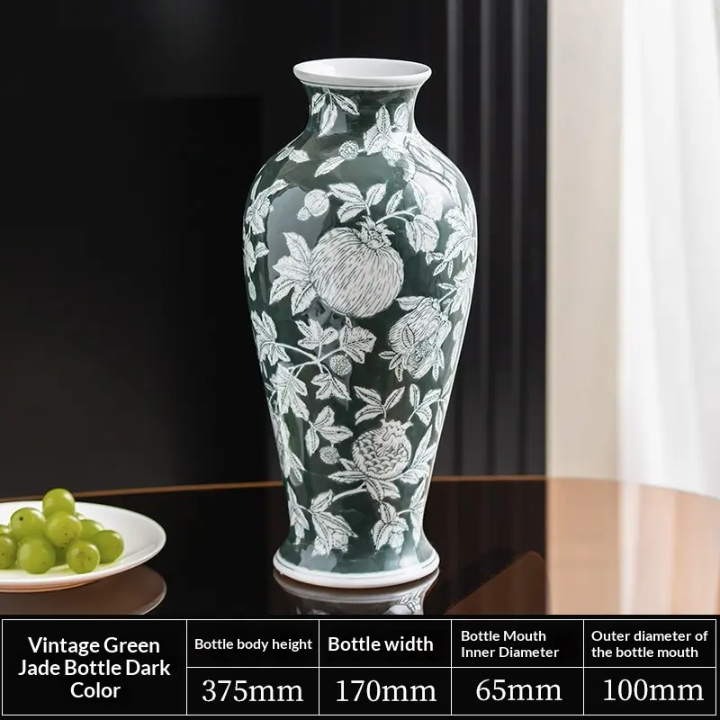 High-temperature Ceramic Accent Piece For The Entrywaya Green Vase