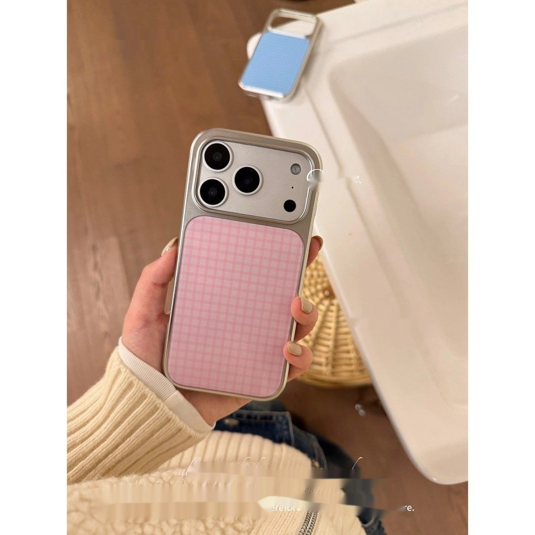 Simple Versatile Phone Case With Silver-edged Epoxy Coating