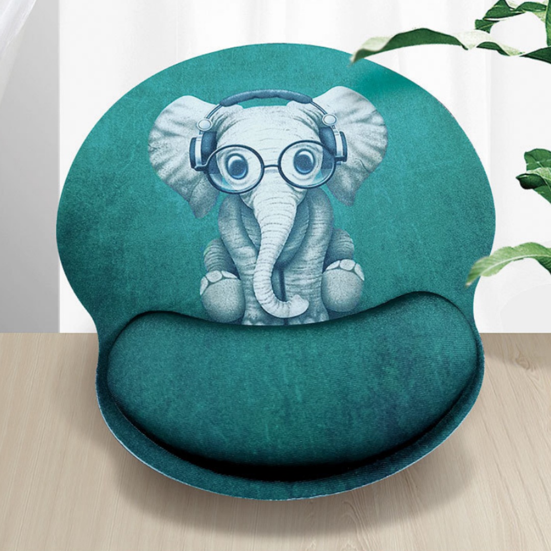 Tapis de souris avec repose-poignet en mousse — Confort optimal - image 1