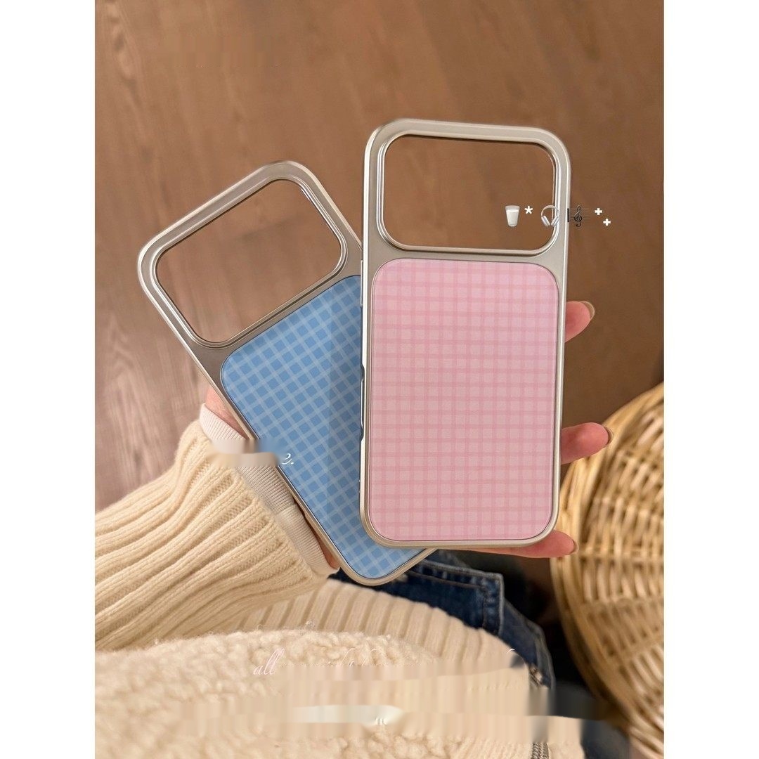 Simple Versatile Phone Case With Silver-edged Epoxy Coating