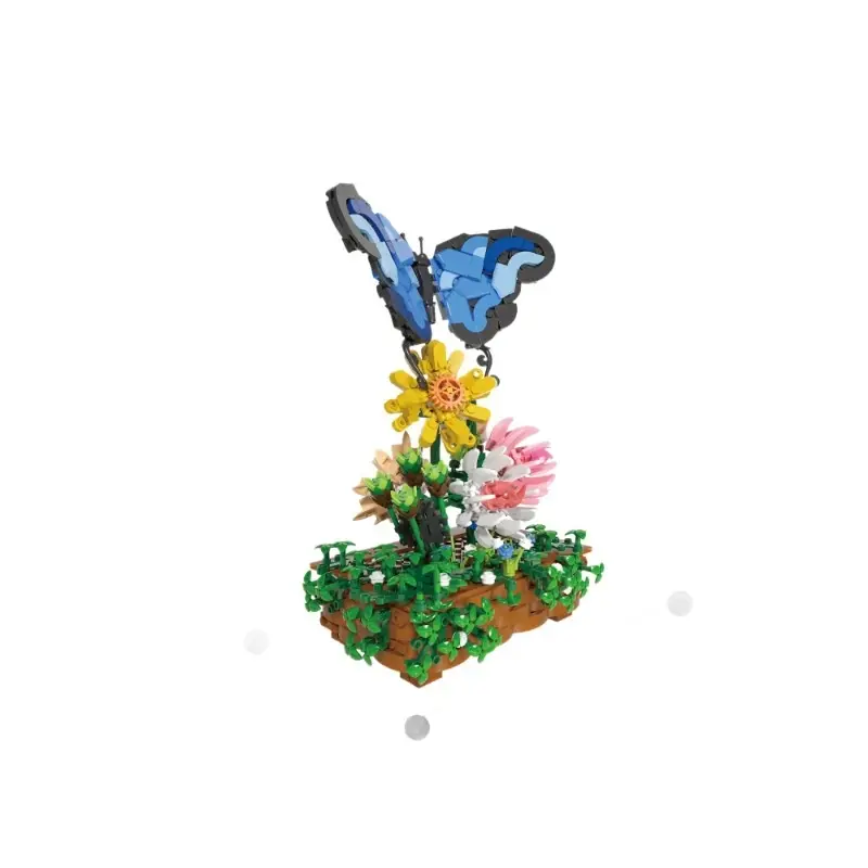 Small-piece Building Blocks Butterfly Puzzle Interlocking Gift Blocks Toy Ornaments