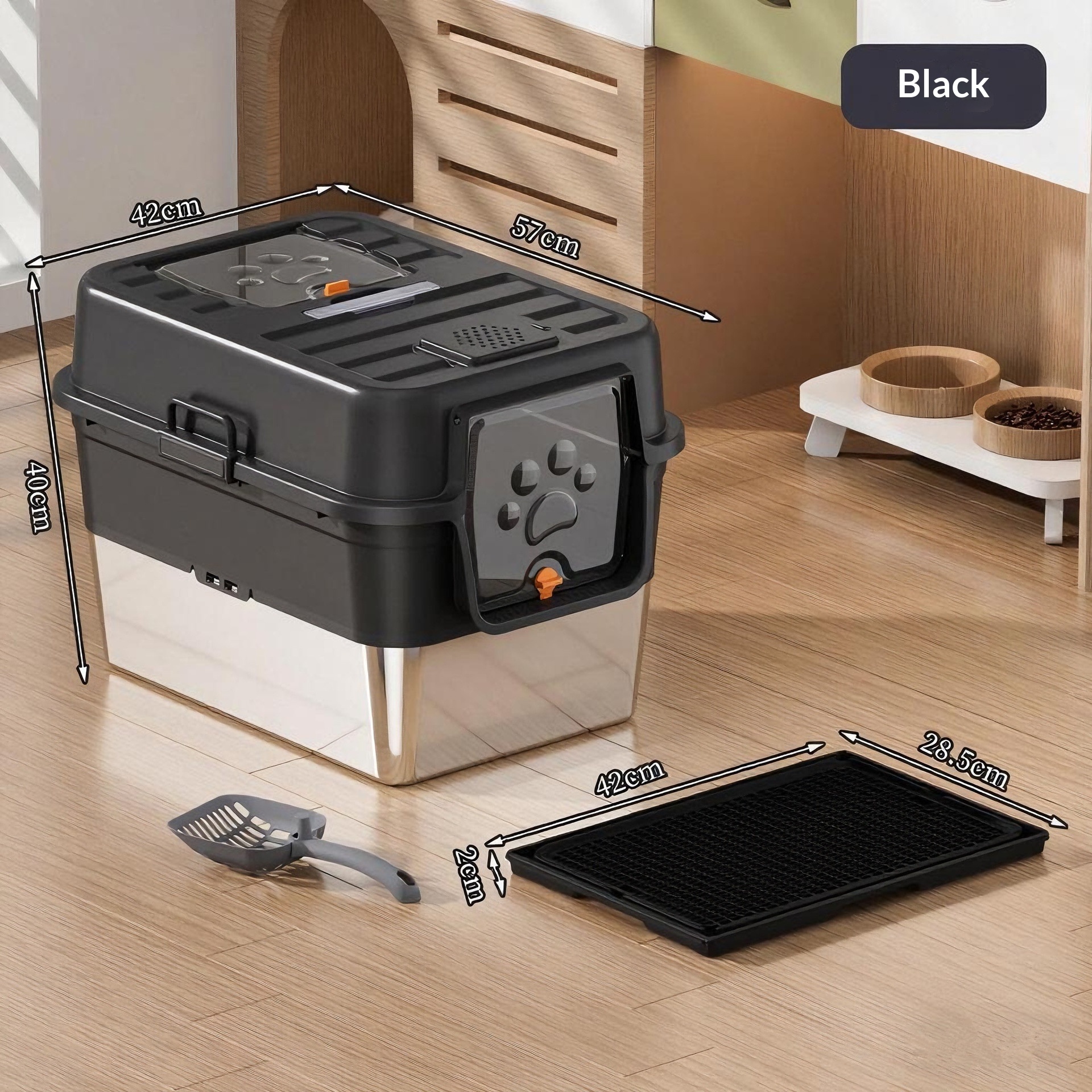 Fully Enclosed Odor Proof Litter Box For Cats