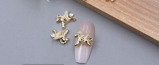 Copper-inlaid Zircon Metal Nail Art Rhinestone Accessories