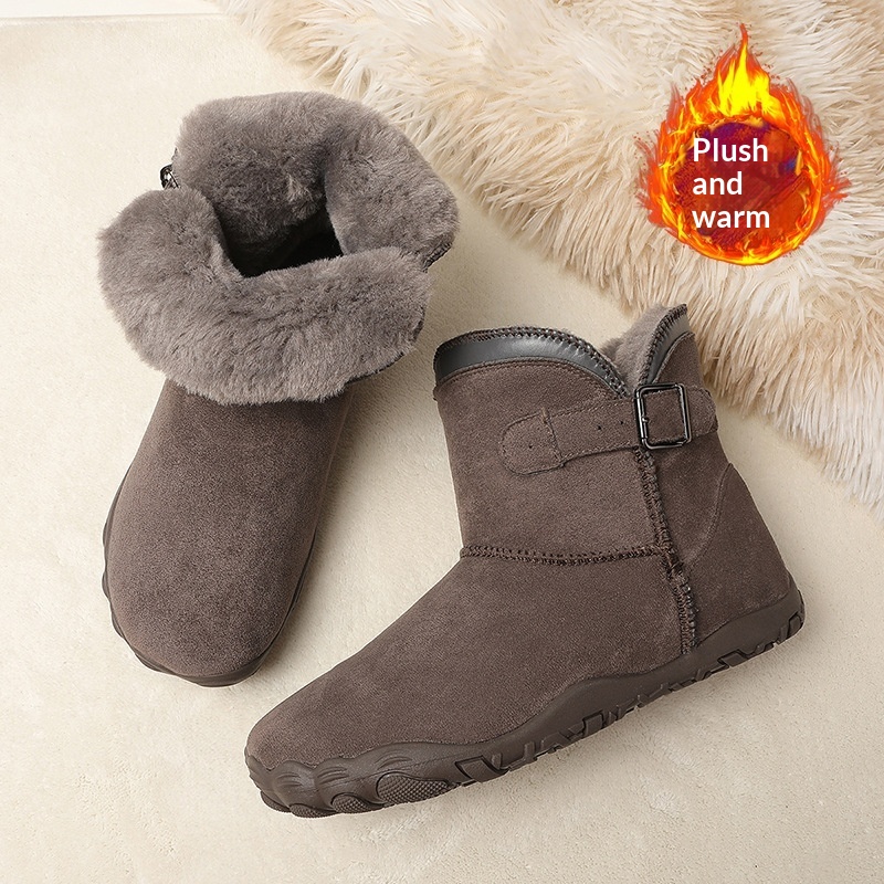 Leather Anti-Slip Five-Finger Shoes For Couples Wear-Resistant