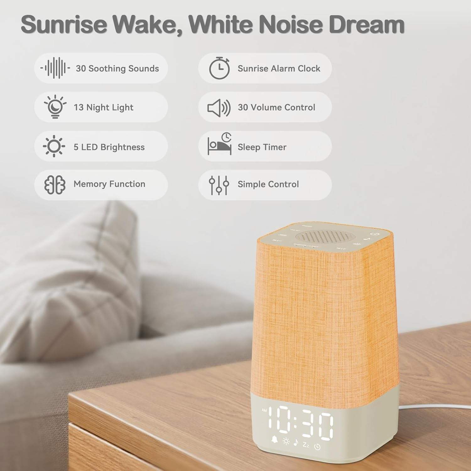 Smart Speaker Bluetooth Wake-up Light