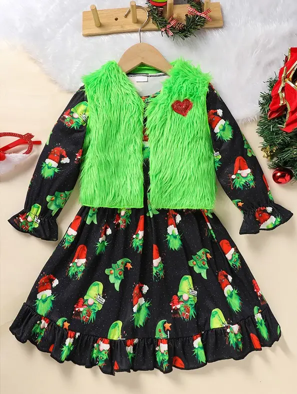 Toddler Kids Baby Girl Christmas Dress Outifts