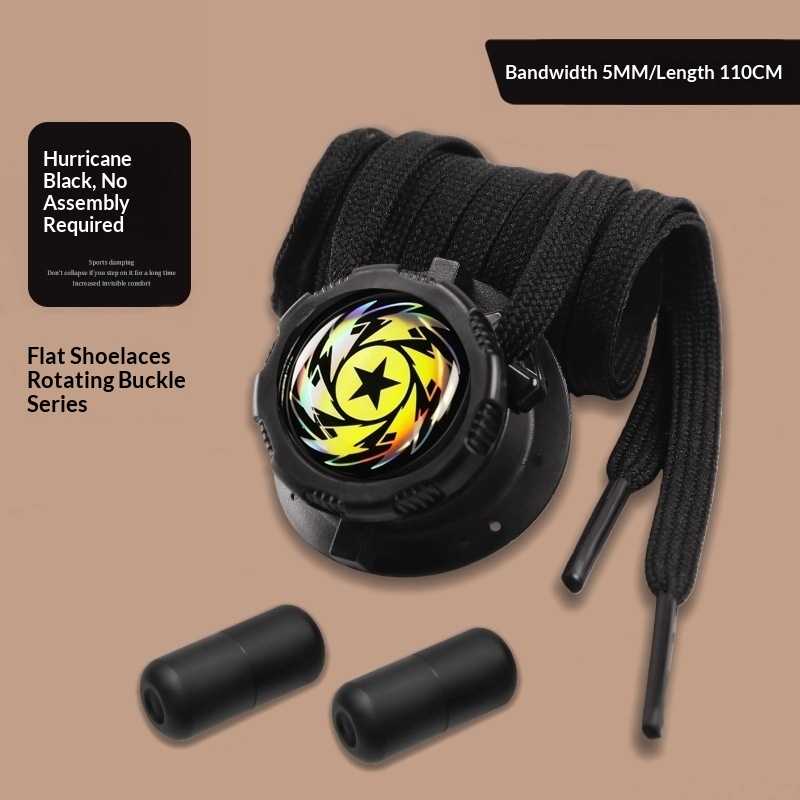 Rotating Button Shoelaces For Lazy People No Need To Tie Shoe Buckle Fastener