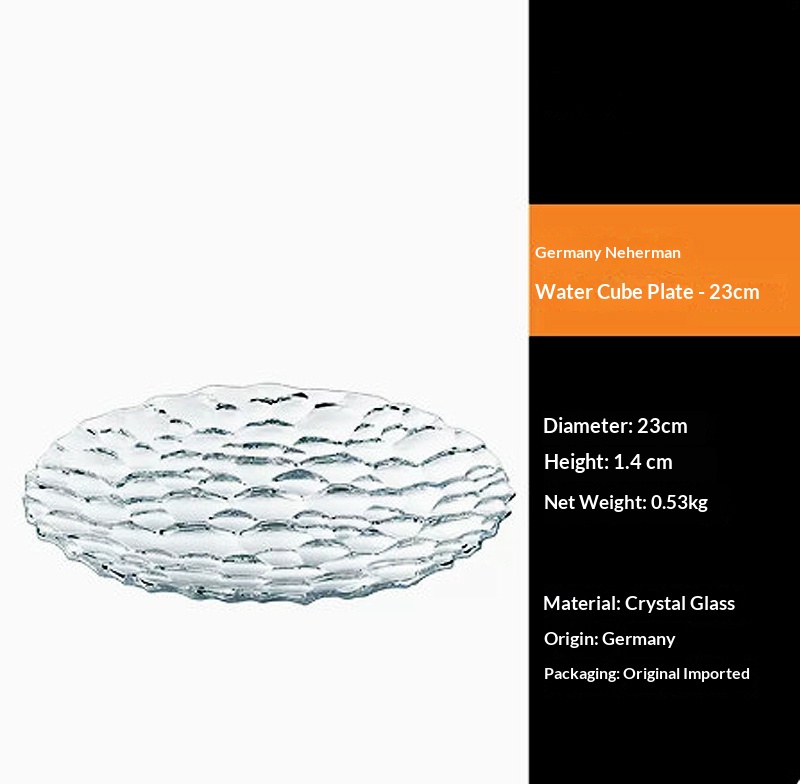 Style: Small fruit platter - Affordable Luxury Crystal Glass Fruit Bowl
