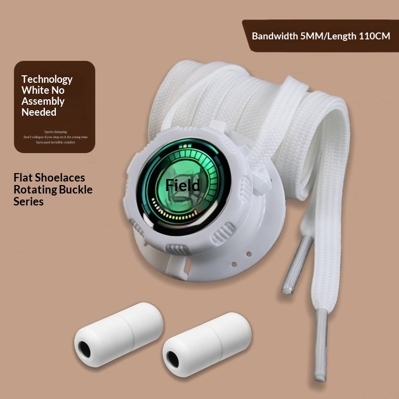 Rotating Button Shoelaces For Lazy People No Need To Tie Shoe Buckle Fastener