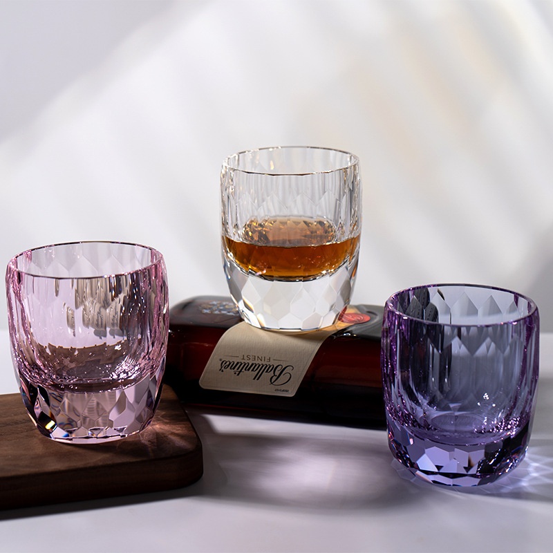 Household Crystal Cup With K9 Crystal Inlaid Diamonds