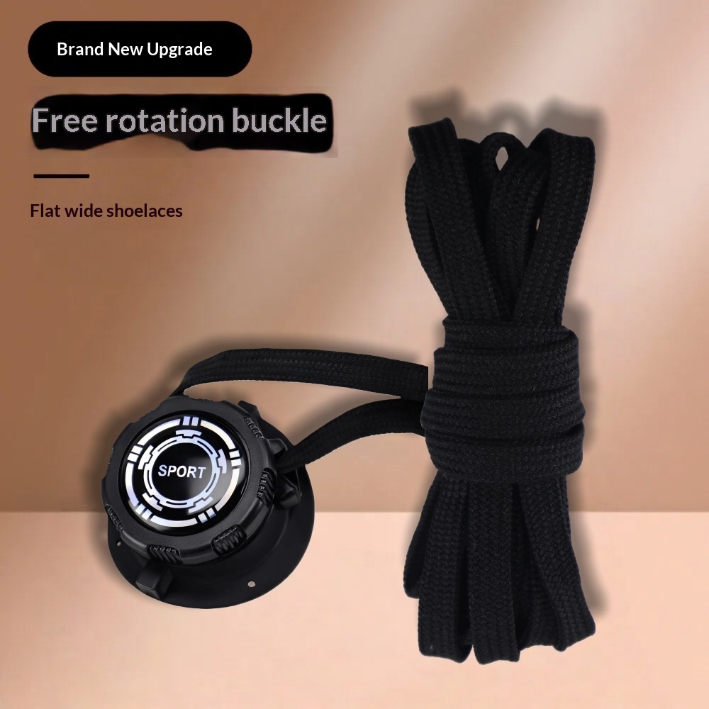 Rotating Button Shoelaces For Lazy People No Need To Tie Shoe Buckle Fastener