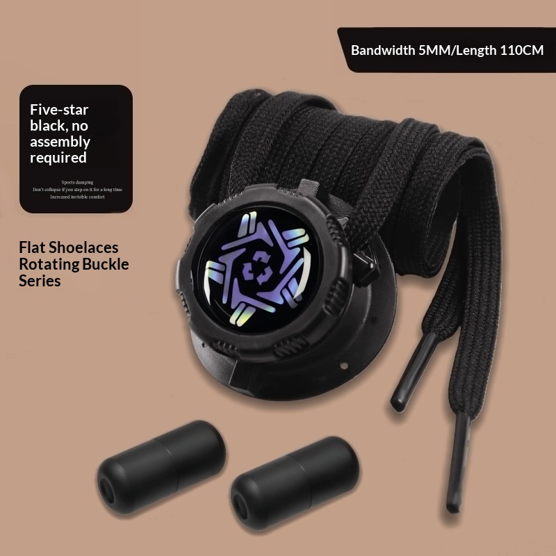 Rotating Button Shoelaces For Lazy People No Need To Tie Shoe Buckle Fastener