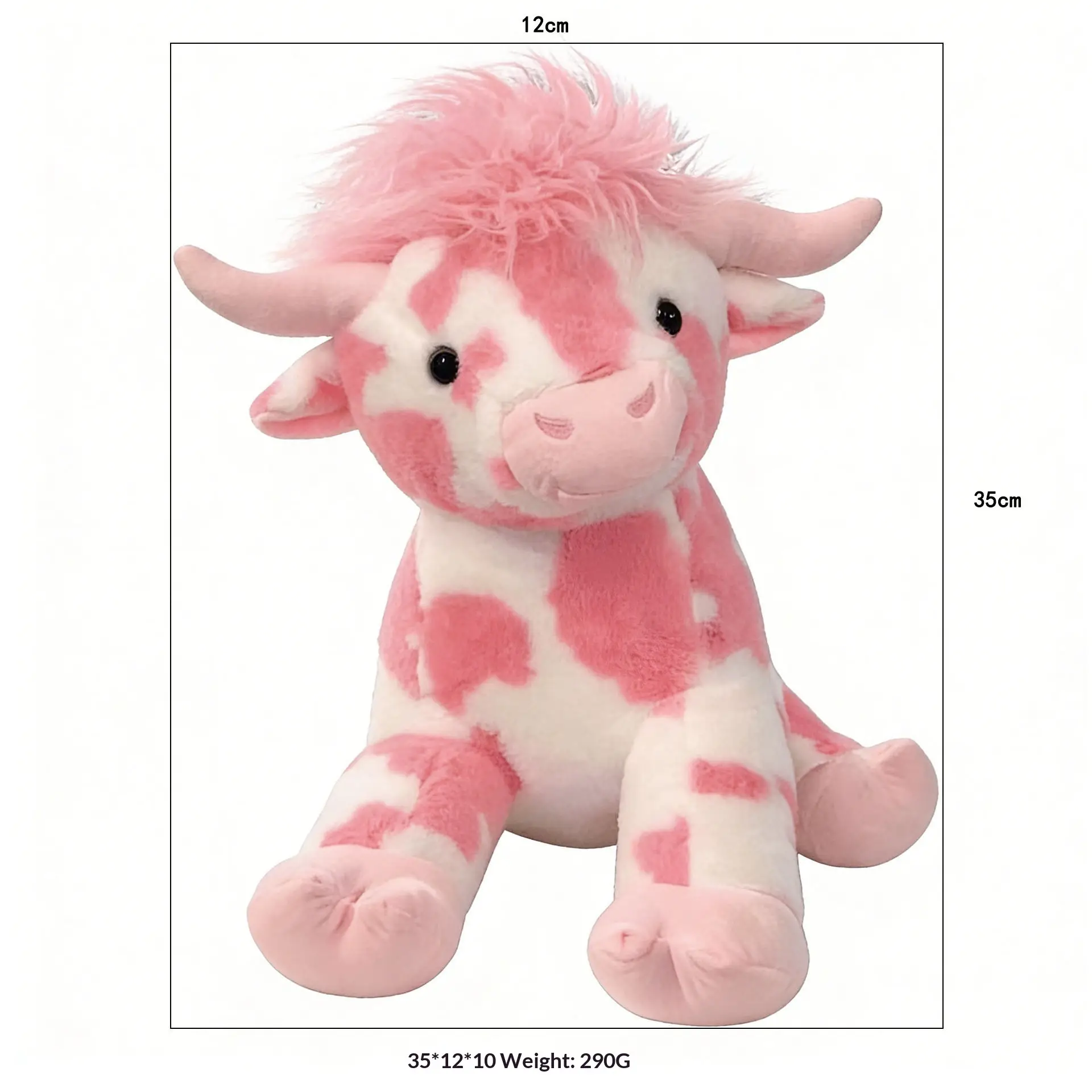Highland Cow Plush Toy Doll